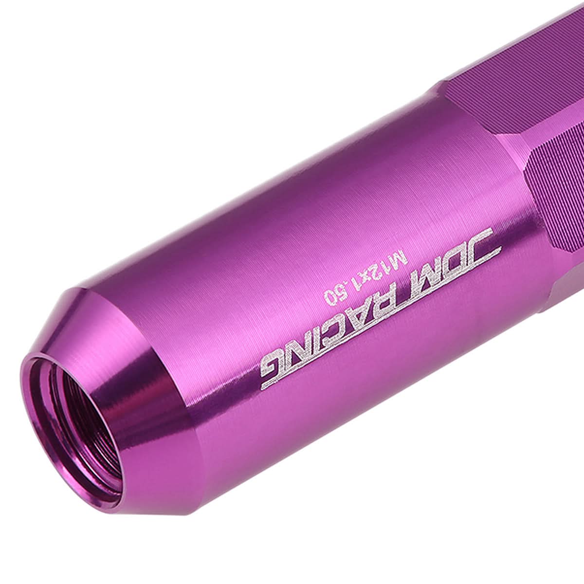 M12 x 1.5 Purple Aluminum Lug Nuts 20pc Set with Spikes