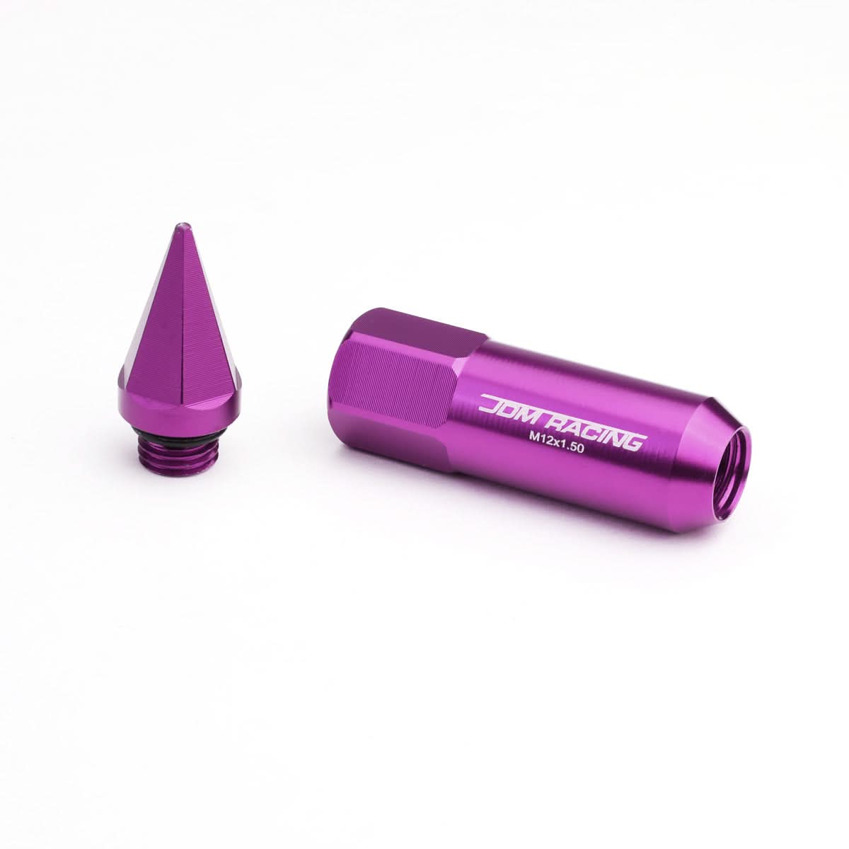 M12 x 1.5 Purple Aluminum Lug Nuts w/ Removable Spike 20pc Set