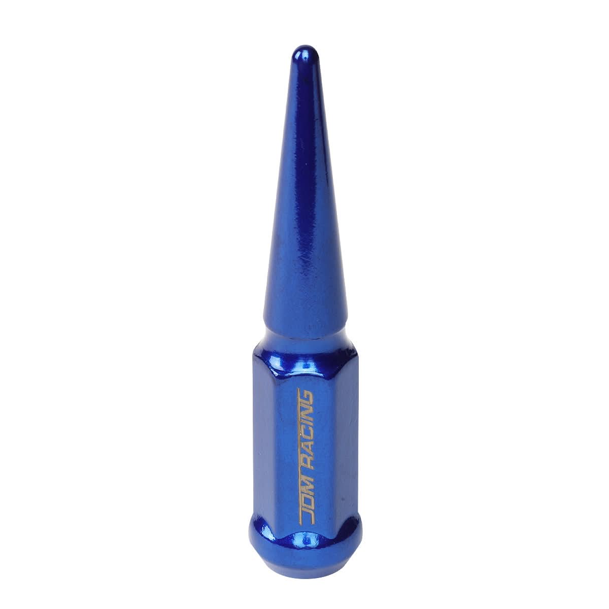 Steel Spike Lug Nuts M14 x 1.5 Closed End 24 Pack Blue