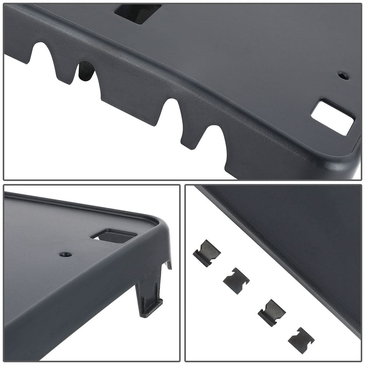2017-2020 Audi A3 Front License Plate Mounting Bracket - Black