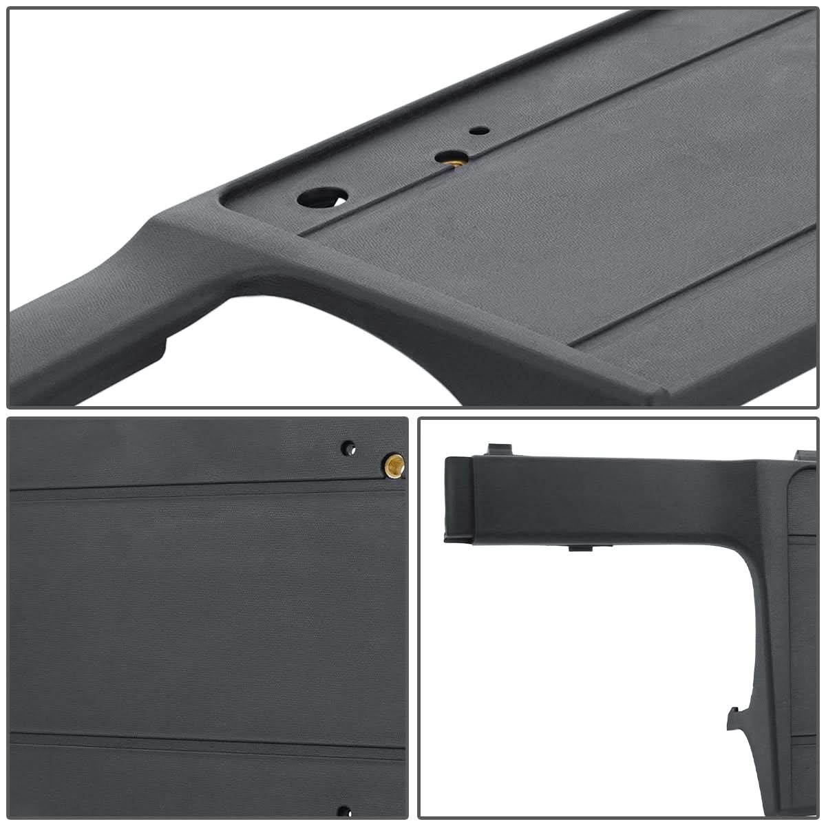 97-00 BMW 528i/540i Front License Plate Mounting Bracket - Black