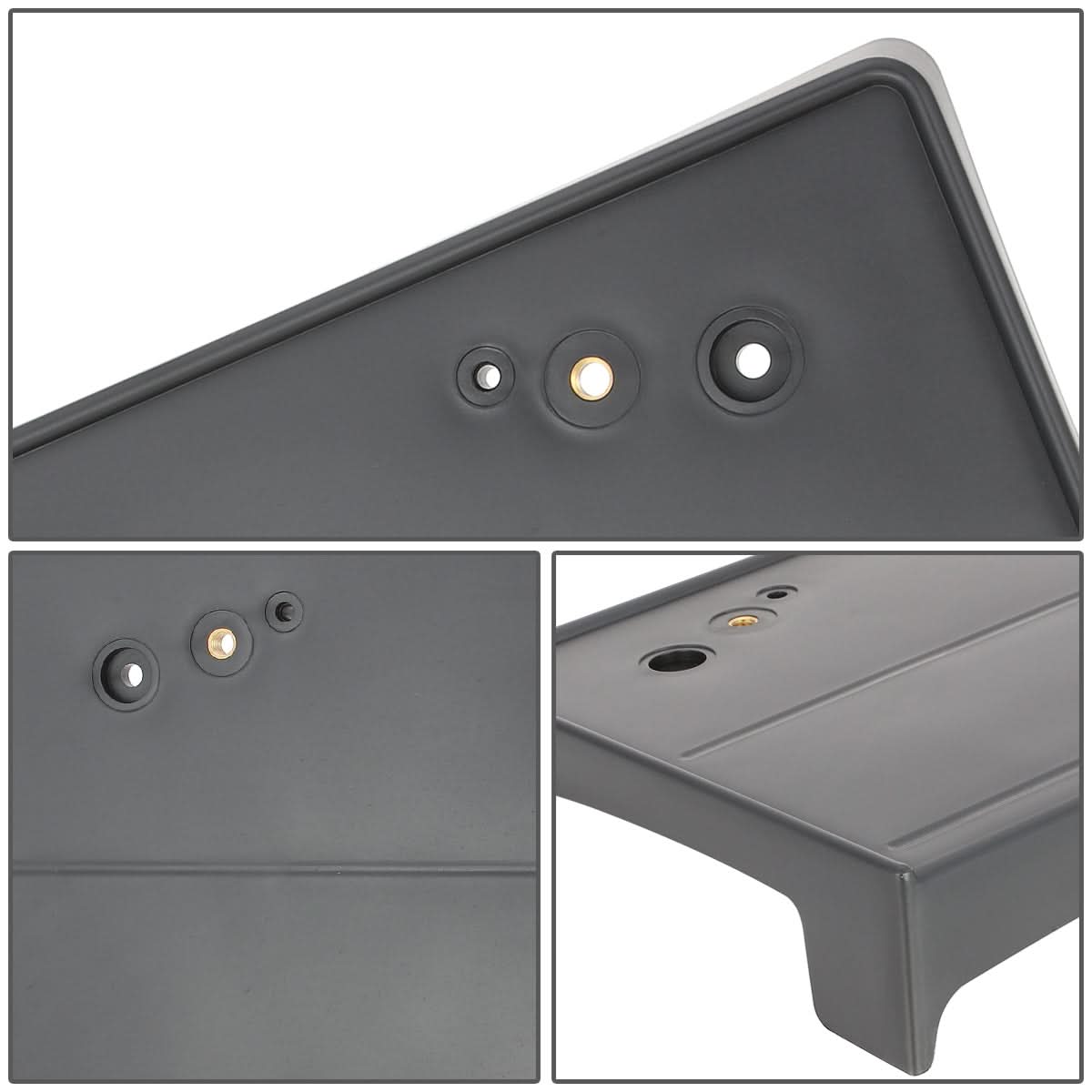 04-10 BMW 5-Series Front License Plate Mounting Bracket - Black