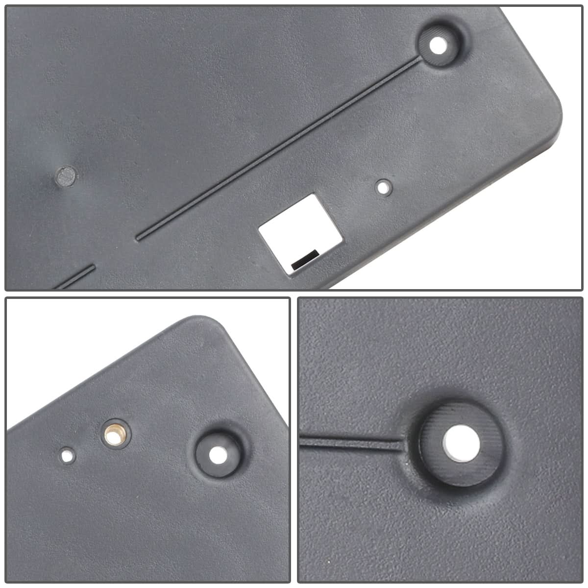 2018-2021 BMW X3 License Plate Mounting Bracket Front Black