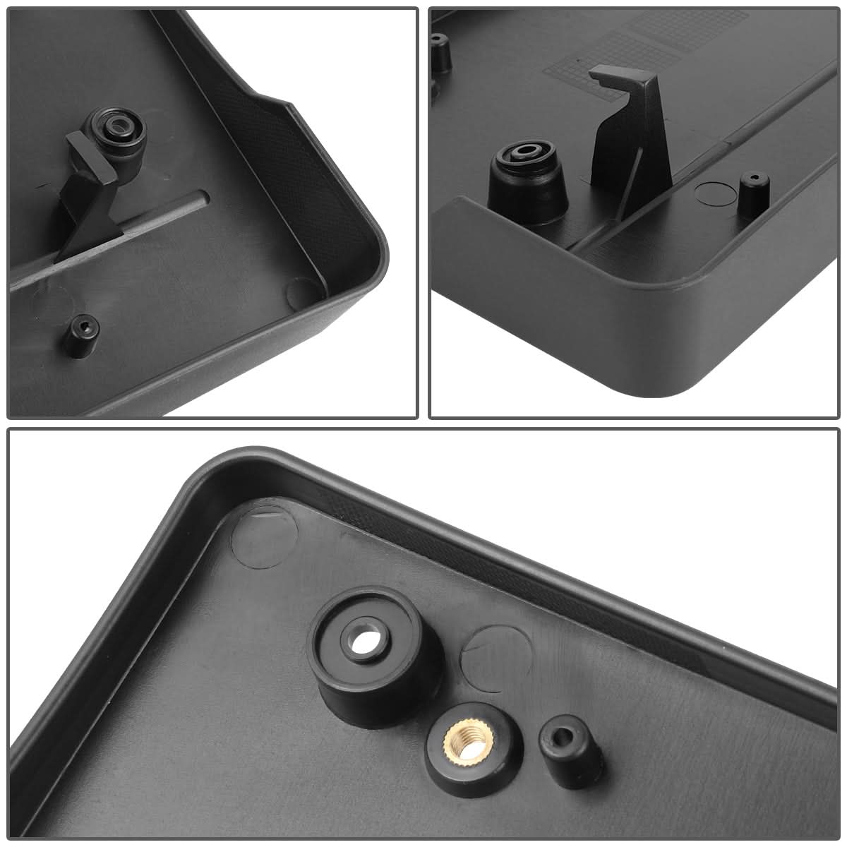 2018-2021 BMW X2 Front License Plate Mounting Bracket - Black