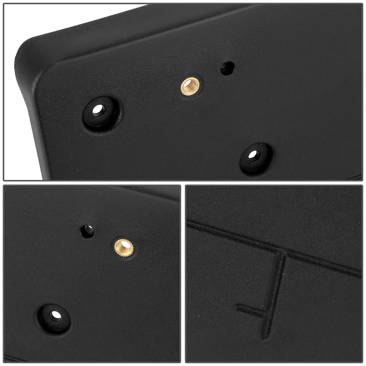 2020-2021 BMW X1 Front License Plate Mounting Bracket - Black