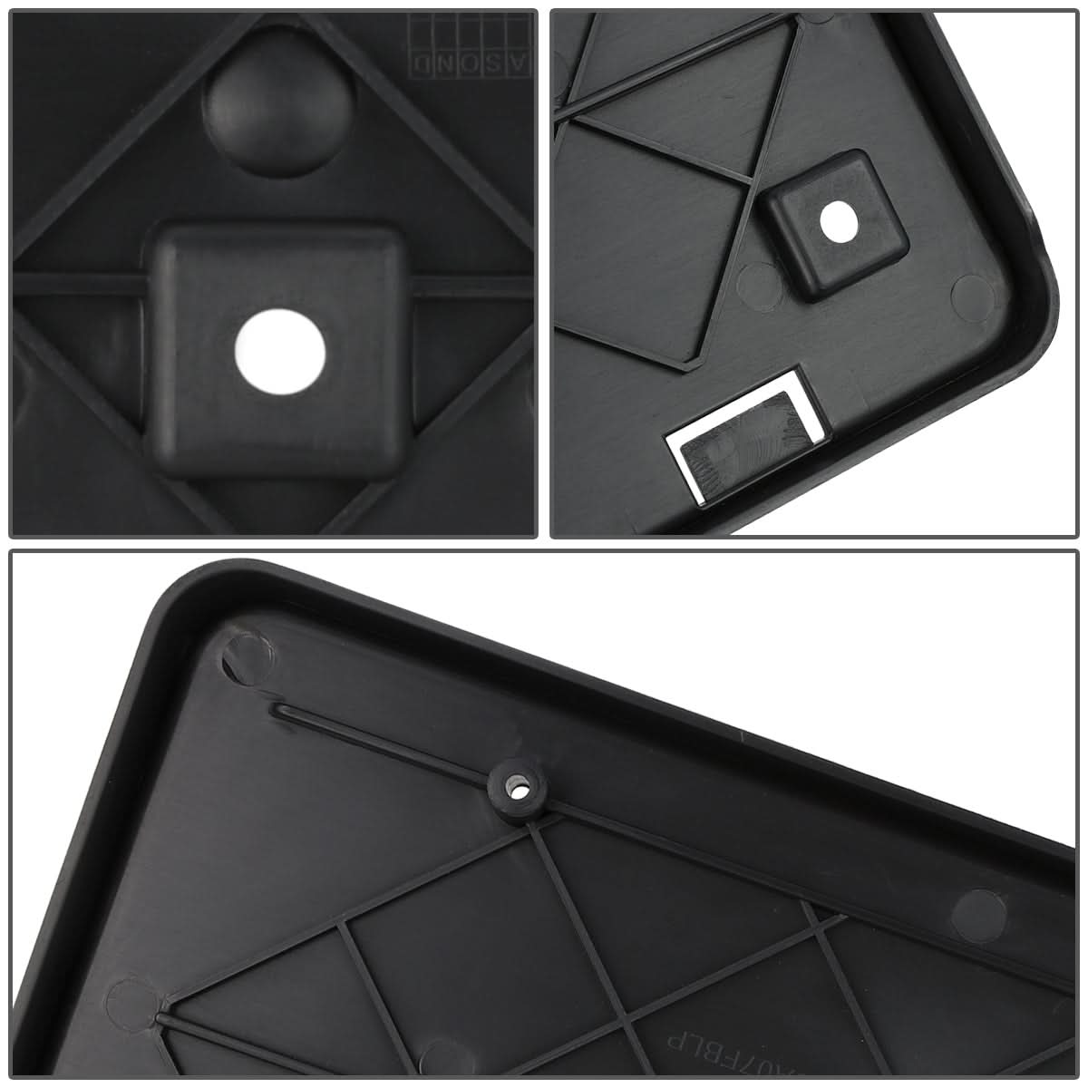 07-12 Dodge Caliber Front License Plate Mounting Bracket - Black