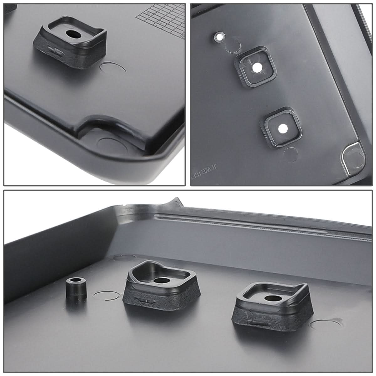 13-18 Jeep Wrangler Front License Plate Mounting Bracket - Black