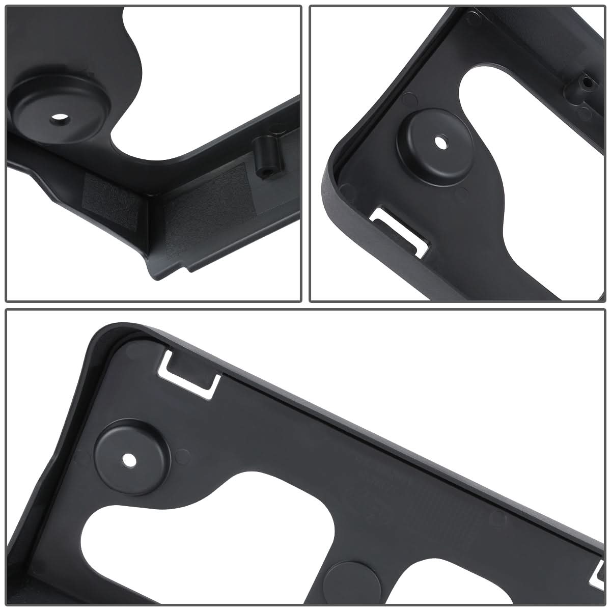 2010-2012 Ford Taurus Front License Plate Mounting Bracket Black