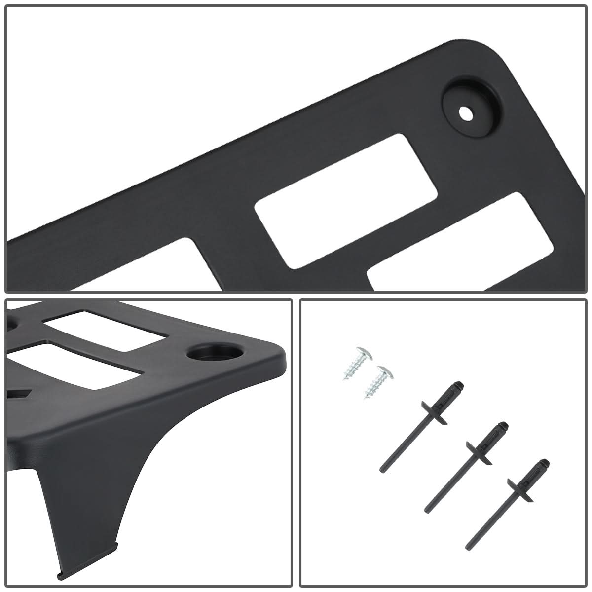 2001-2004 Ford Escape Front License Plate Mounting Bracket - Black