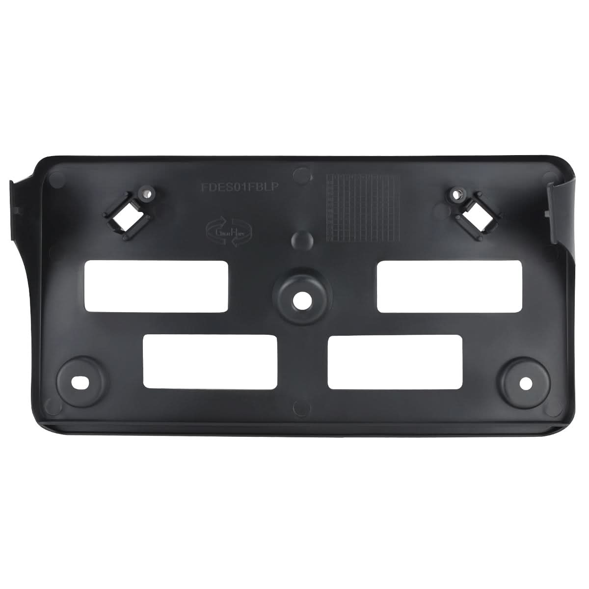 2001-2004 Ford Escape Front License Plate Mounting Bracket - Black