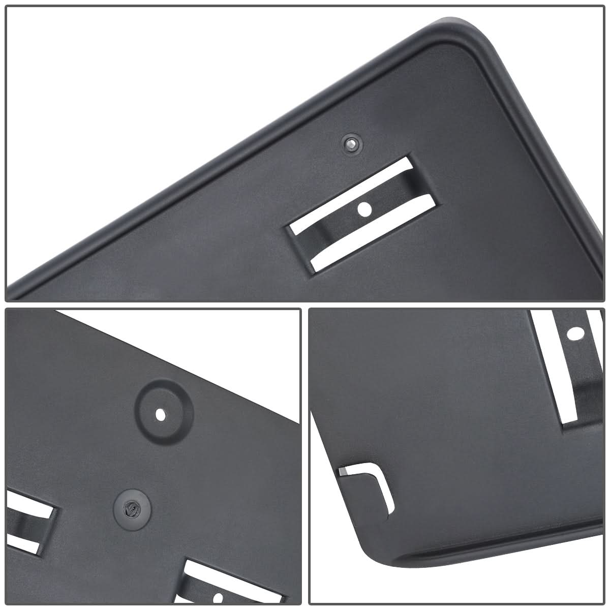 2012-2018 Ford Focus Front License Plate Mounting Bracket Black
