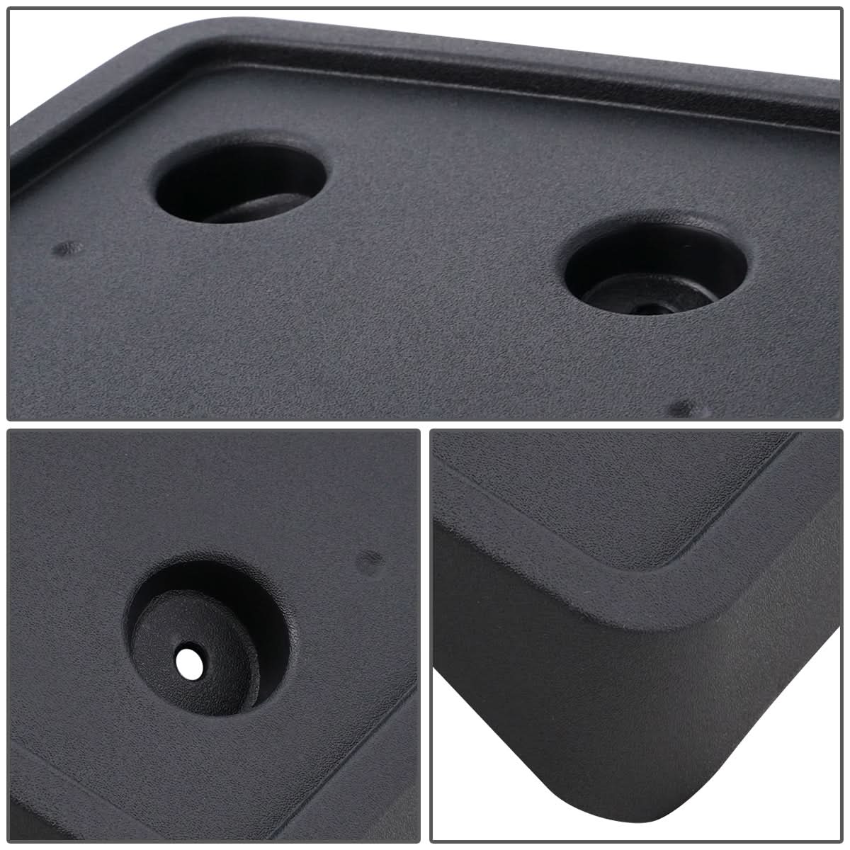 2007-2010 GMC Sierra 2500/3500 HD Front License Plate Bracket Black