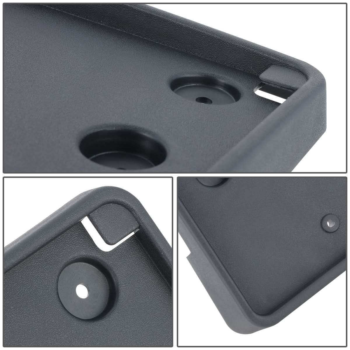 2013-2016 GMC Acadia Front License Plate Mounting Bracket - Black