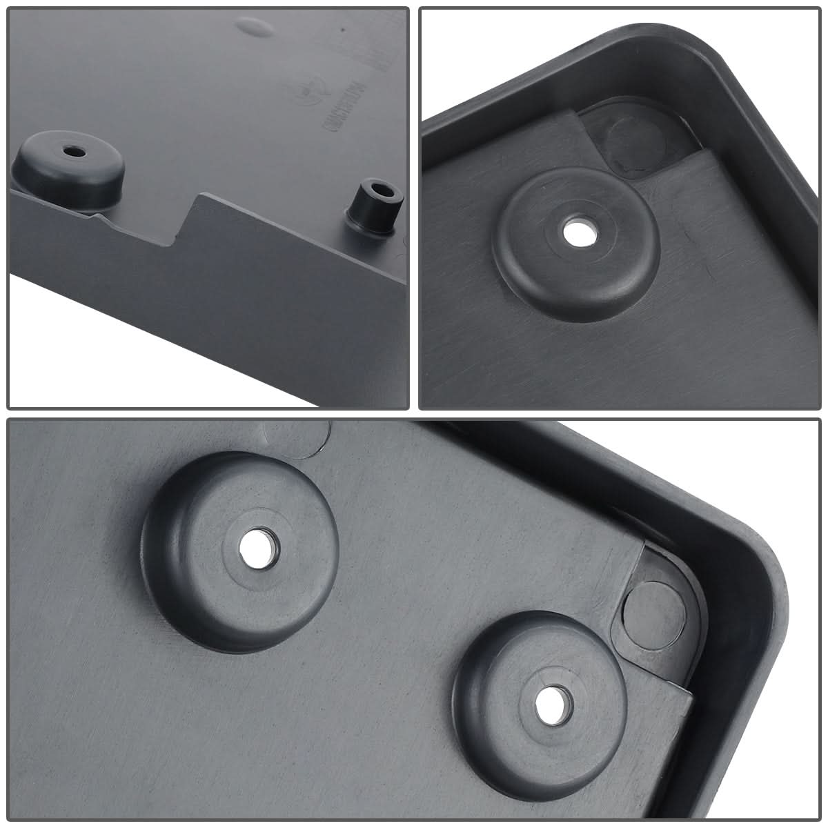 2013-2016 GMC Acadia Front License Plate Mounting Bracket - Black