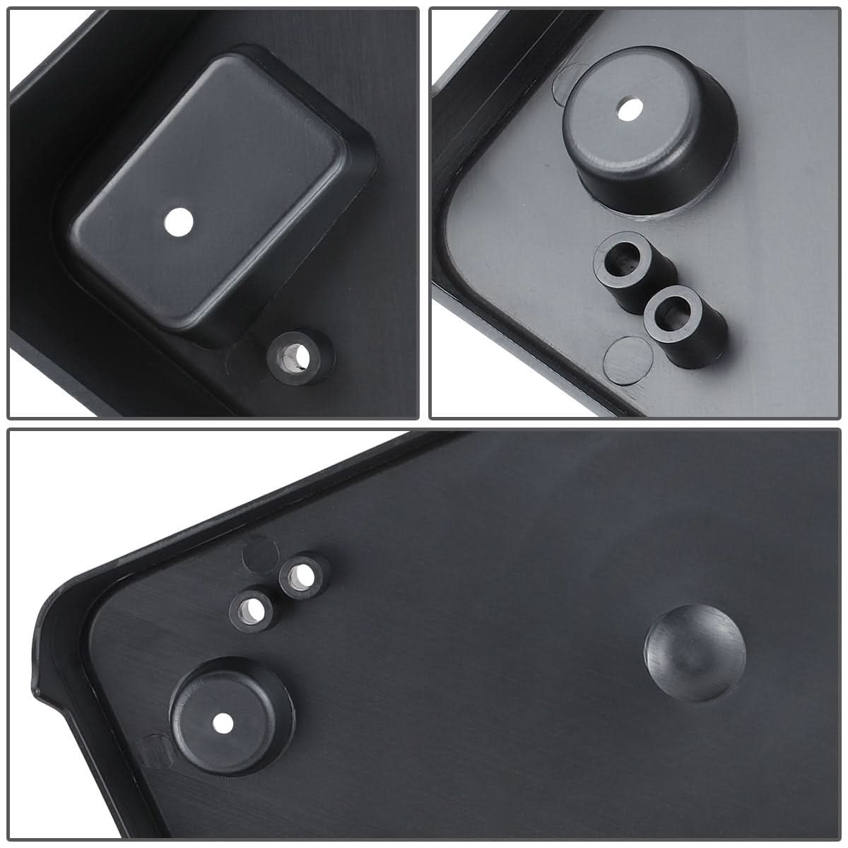 2016-2019 GMC Sierra 1500 Front License Plate Mounting Bracket - Black