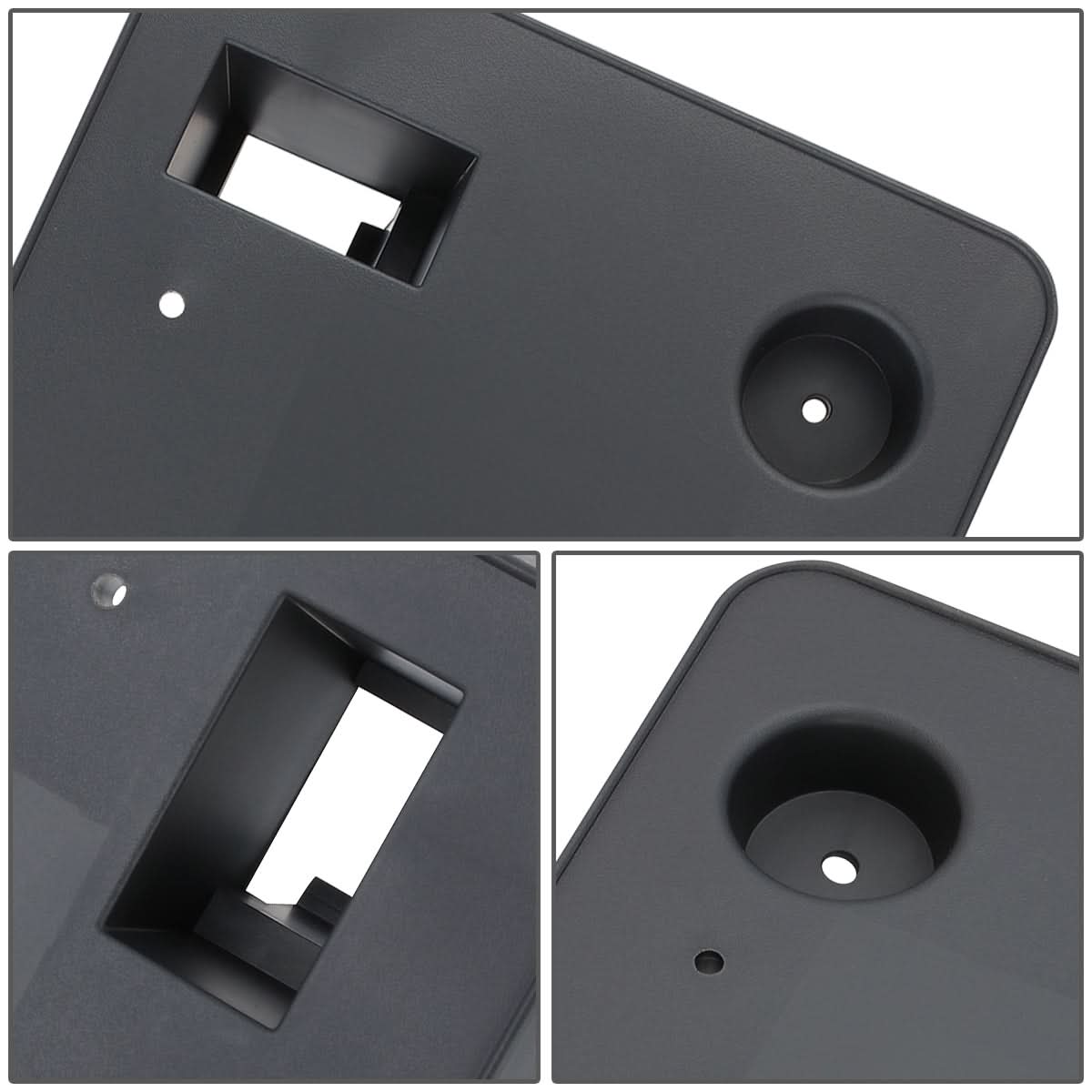 2017-2019 GMC Acadia Front License Plate Mounting Bracket - Black