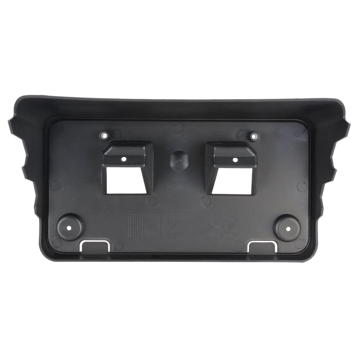 License Plate Mounting Bracket - Front - Black