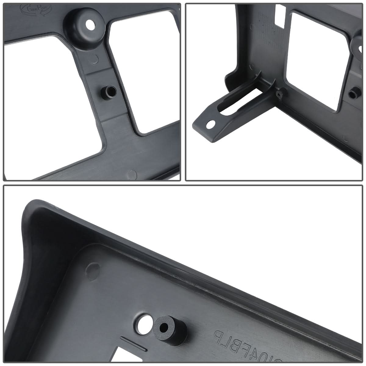 04-05 Honda Civic License Plate Mounting Bracket Front Black