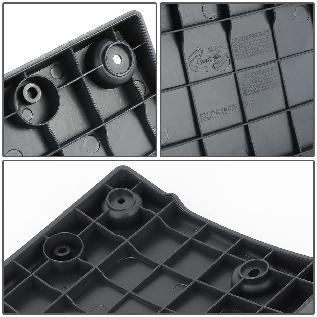 2016-2018 Kia Sorento Front License Plate Mounting Bracket Black