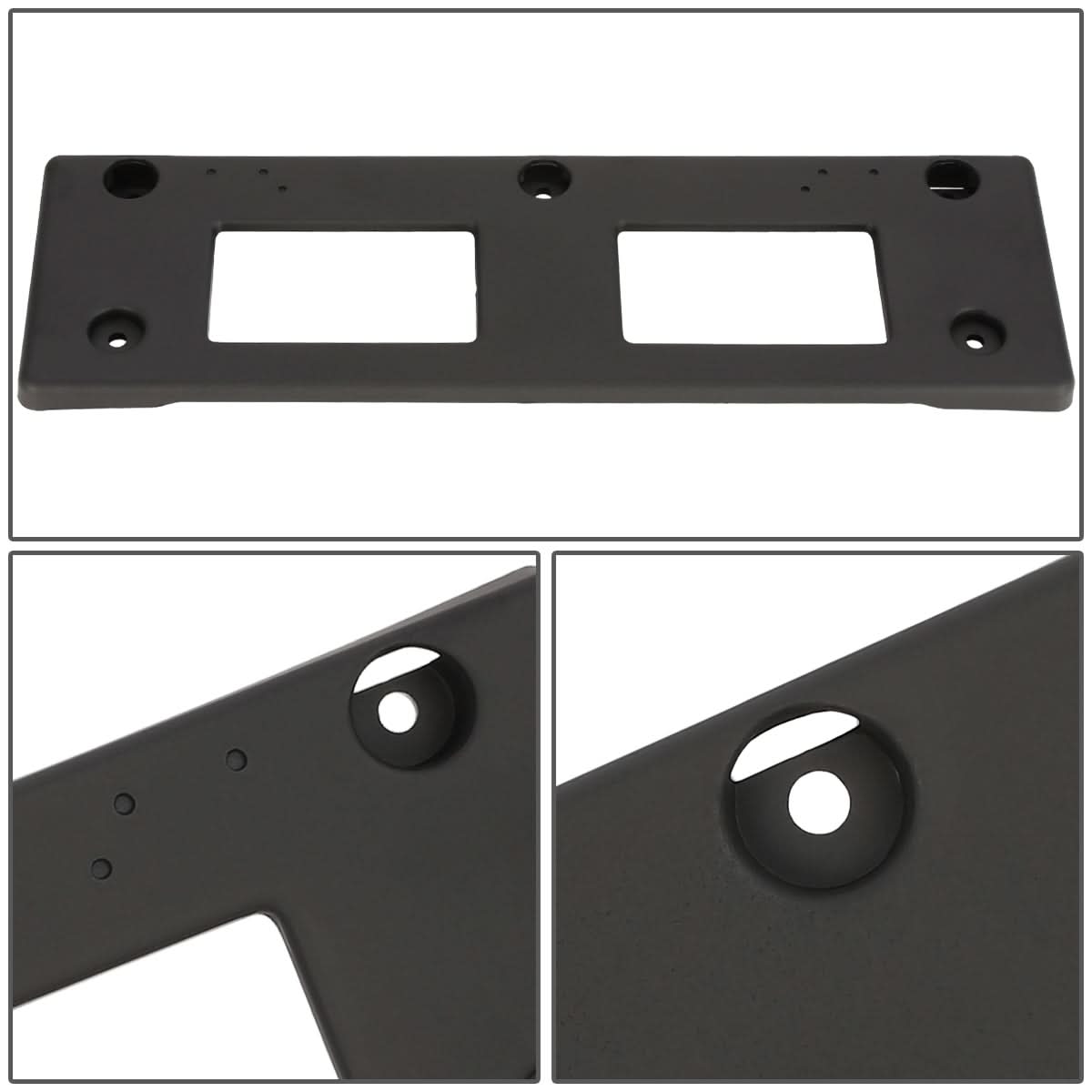 17-21 Kia Sportage License Plate Mounting Bracket - Front Black