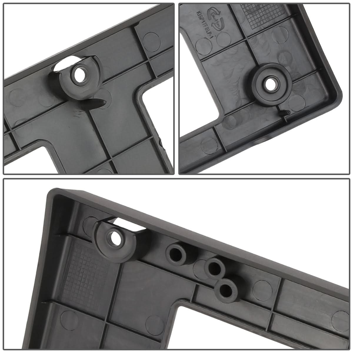 17-21 Kia Sportage License Plate Mounting Bracket - Front Black