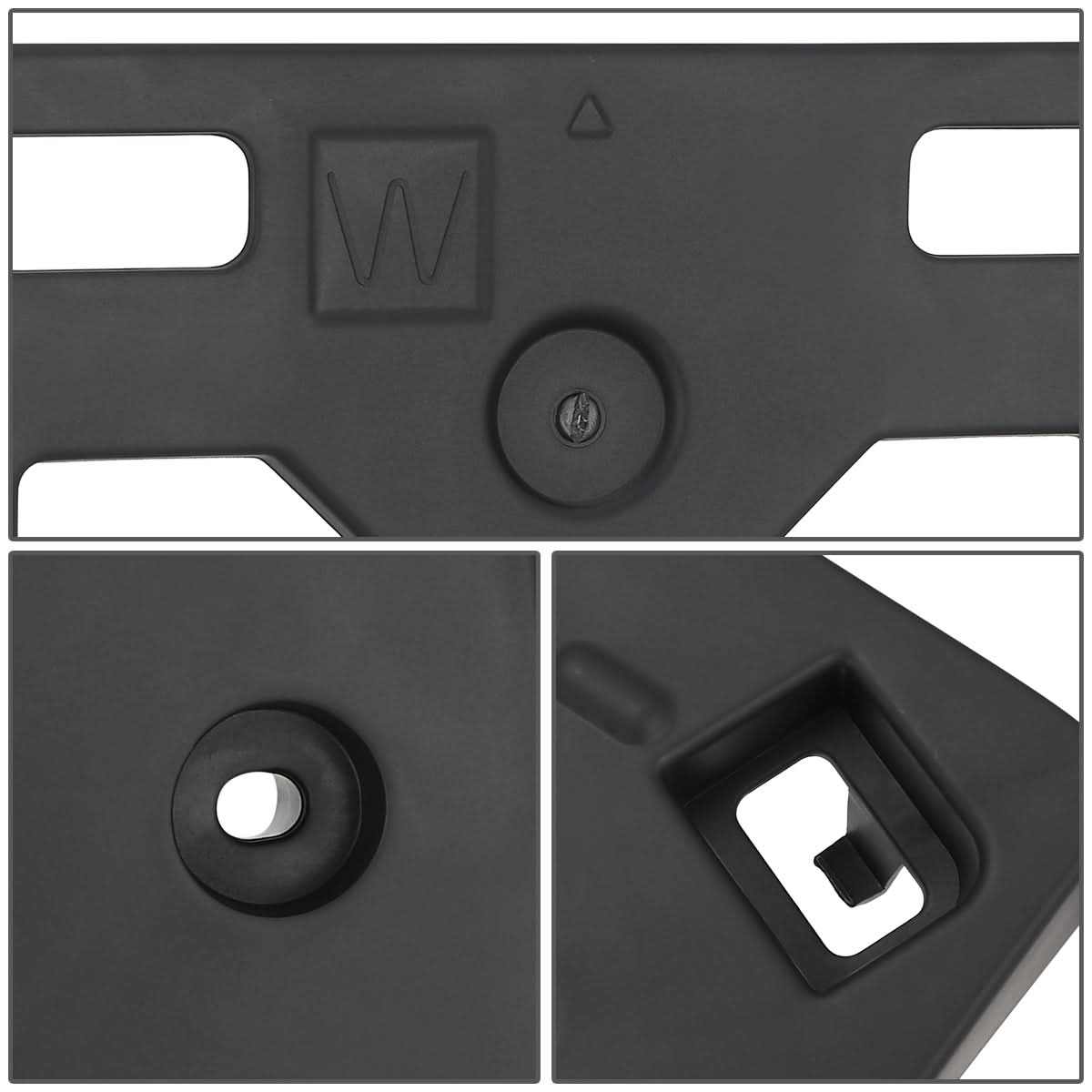 2019-2020 Lexus ES350 Front License Plate Mounting Bracket Black