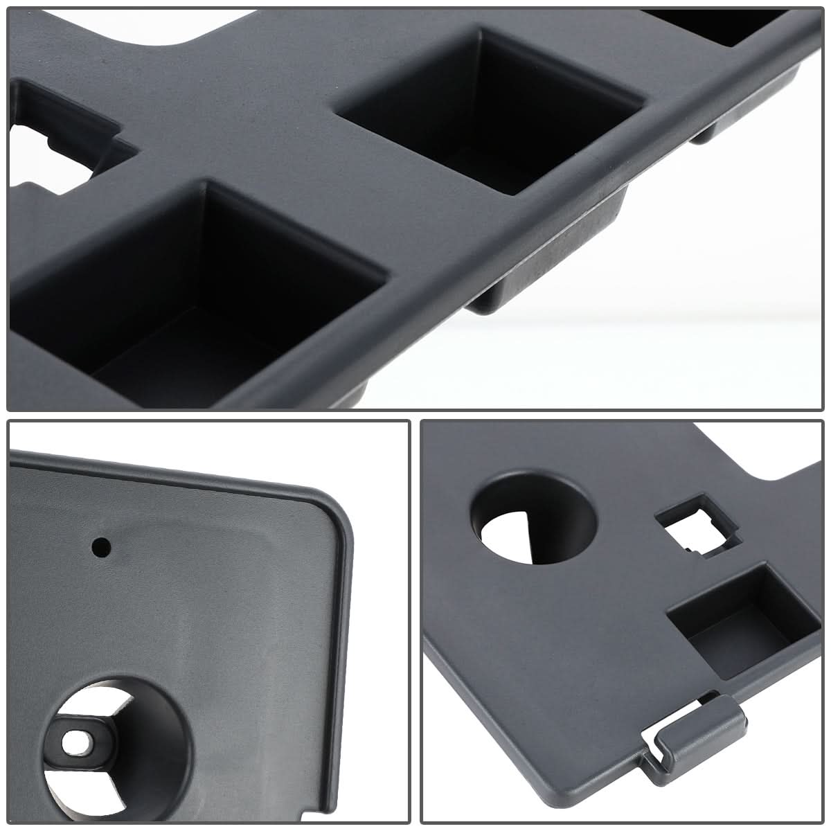 2017-2018 Mazda 3 Front License Plate Mounting Bracket - Black