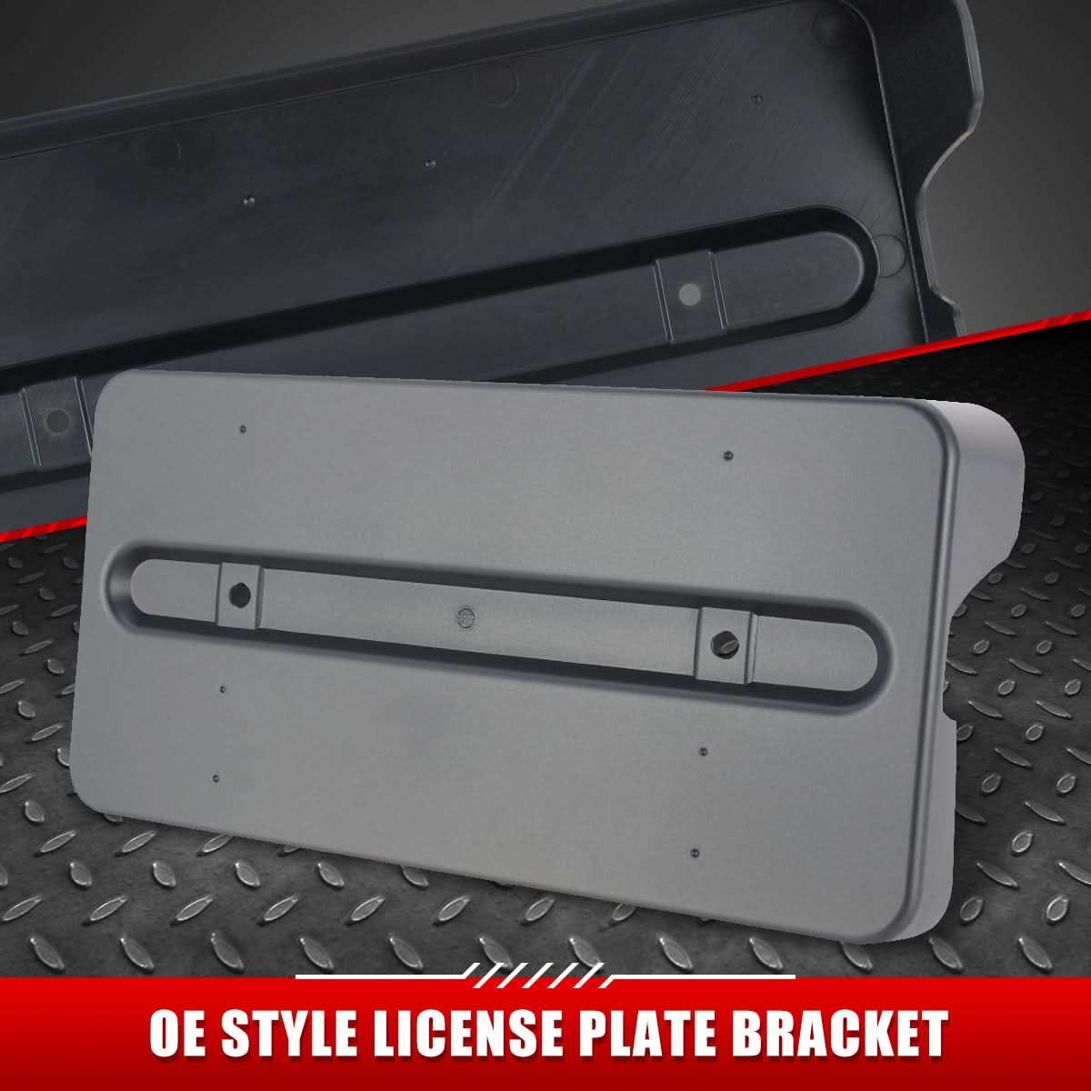 13-18 Mercedes G63 AMG Front License Plate Mounting Bracket - Black