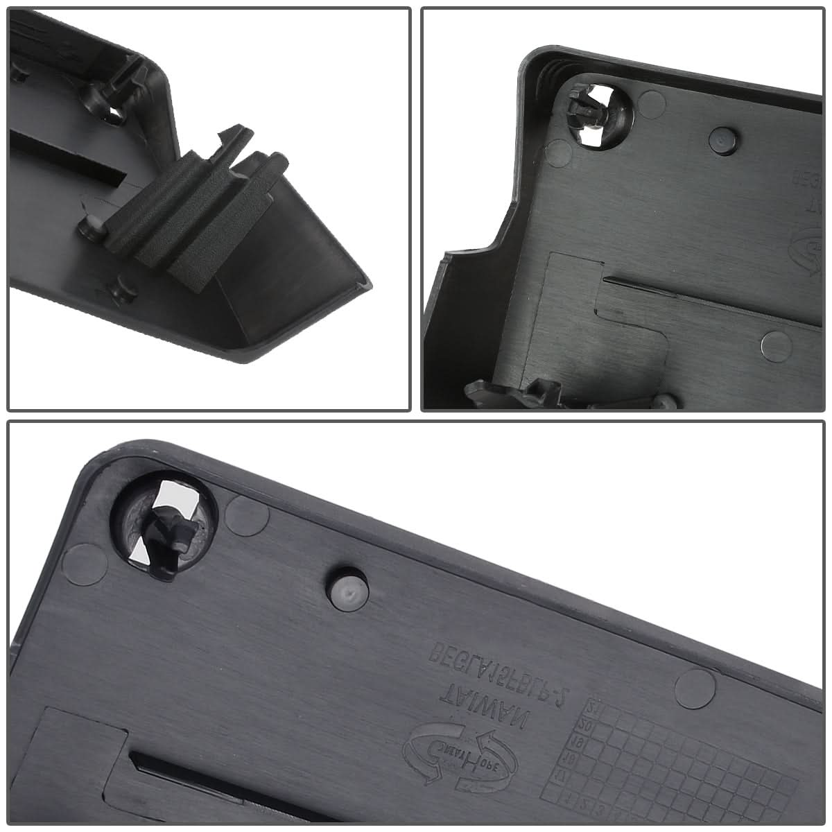 2015-2017 Mercedes GLA250 Front License Plate Mounting Bracket Black