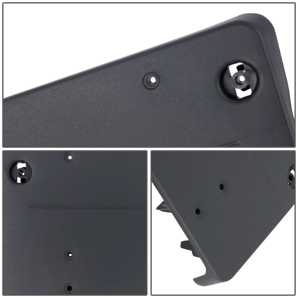 2018-2020 Mercedes GLA250 Front License Plate Mounting Bracket Black