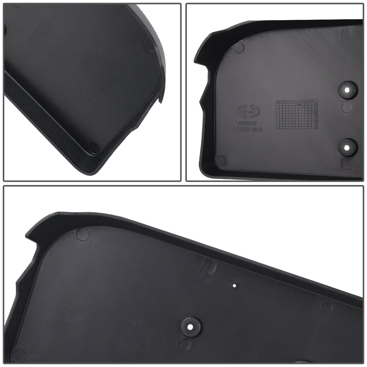 16-20 Mercedes Metris Front License Plate Mounting Bracket - Black