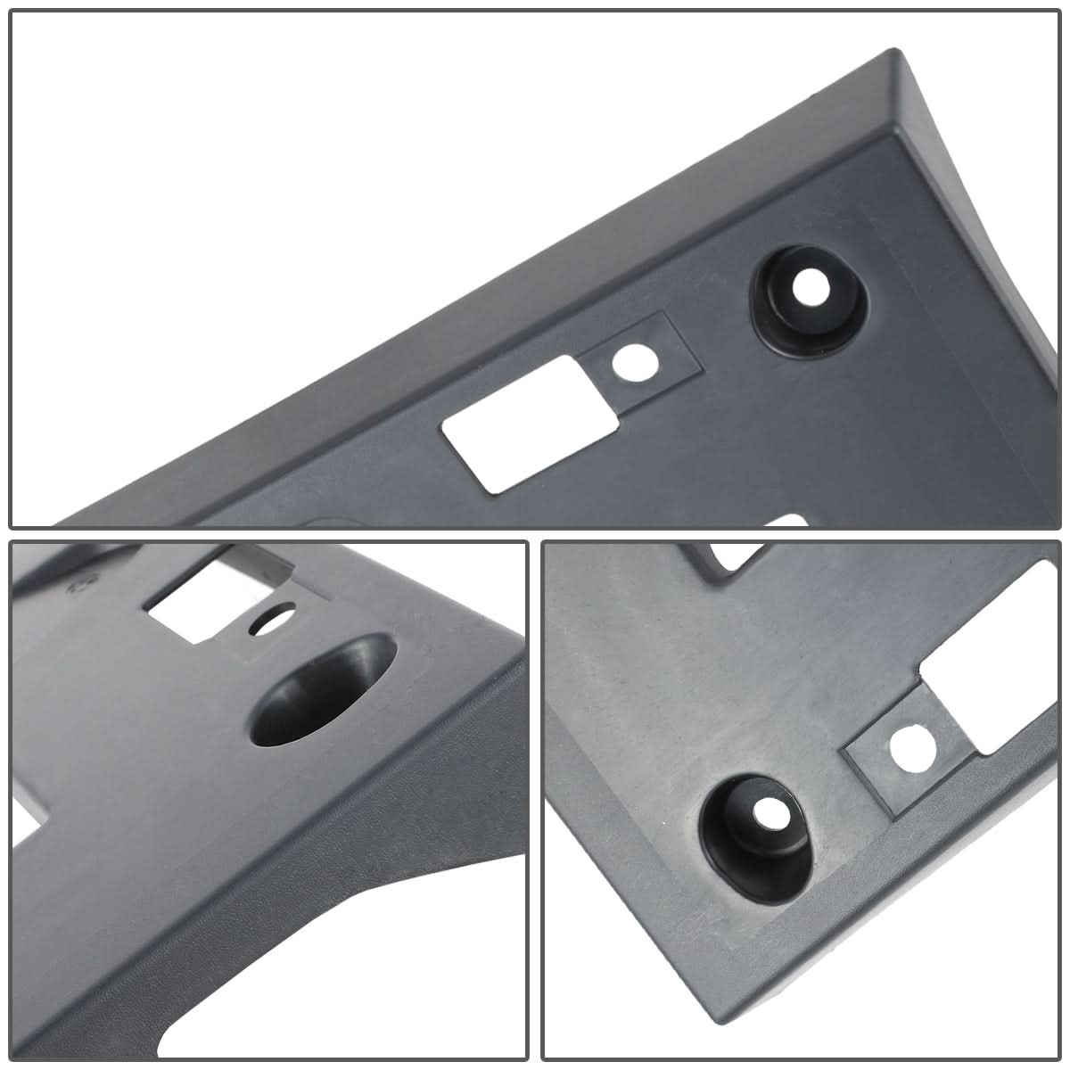 11-15 Nissan Rogue Front License Plate Mounting Bracket - Black