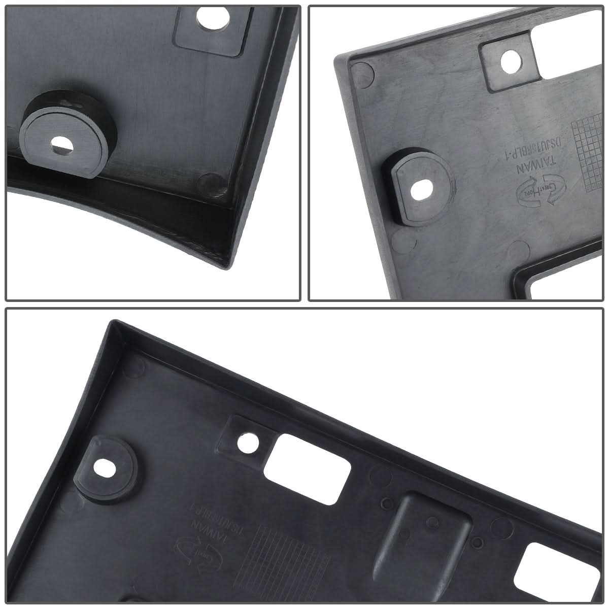 2015-2017 Nissan Juke Front License Plate Mounting Bracket - Black