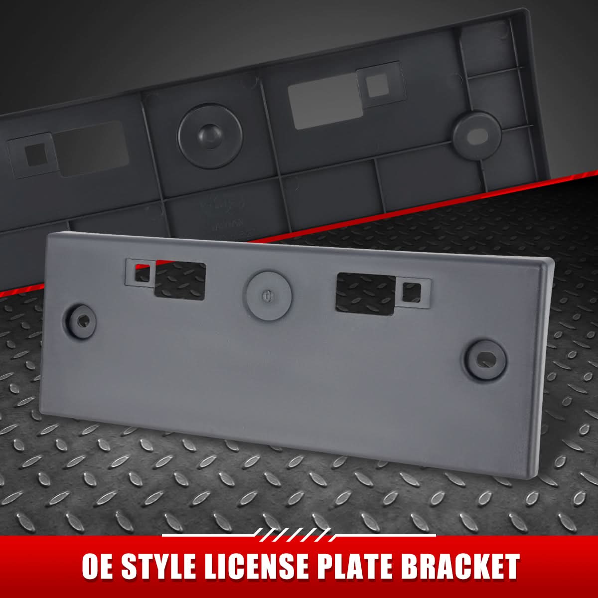 2013-2018 Nissan NV200 Front License Plate Mounting Bracket - Black