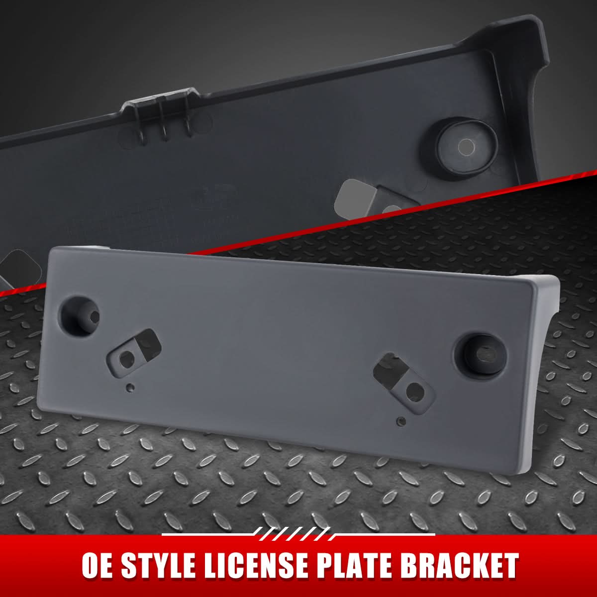 10-13 Nissan Altima Coupe Front License Plate Mounting Bracket - Black