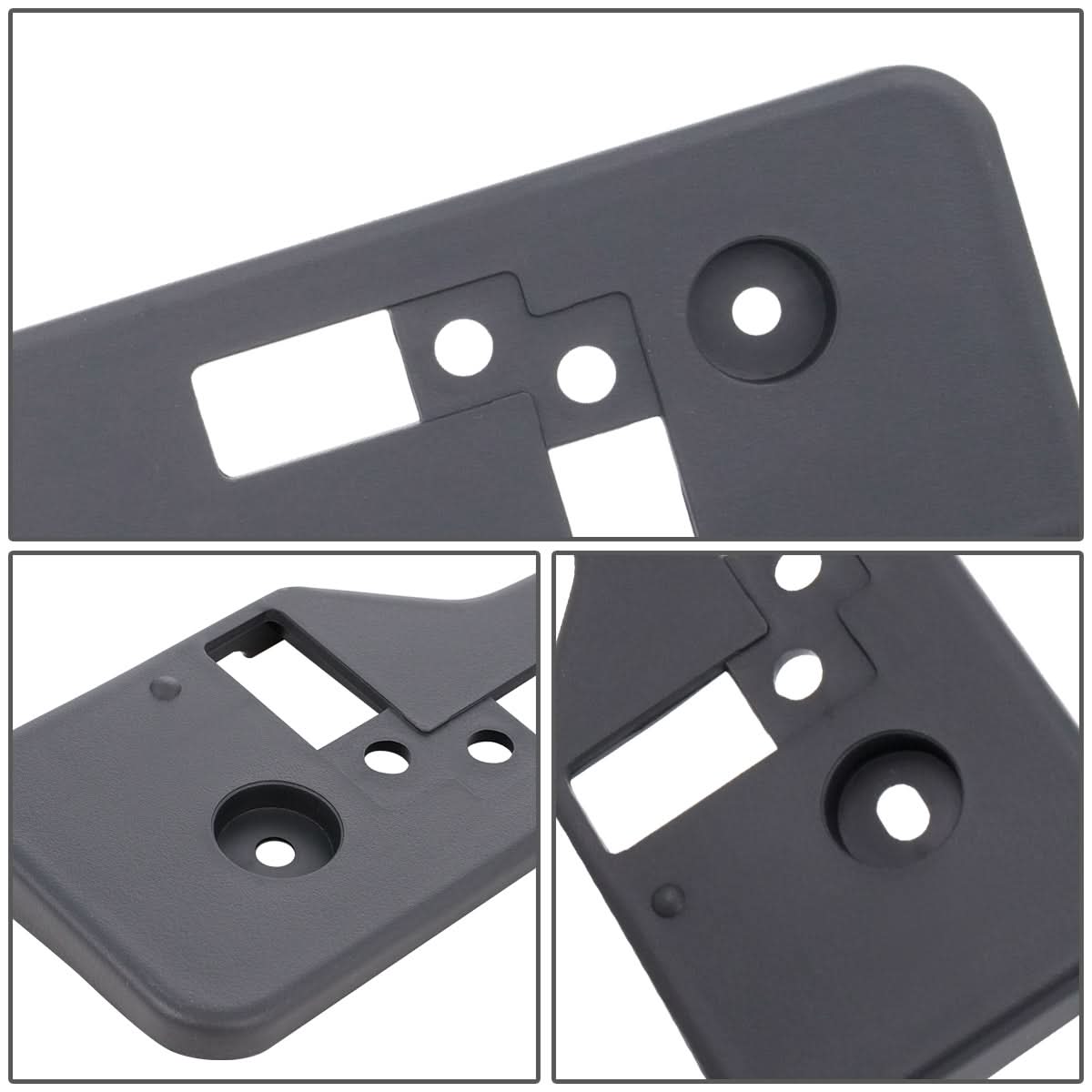 2009-2012 Toyota RAV4 Front License Plate Mounting Bracket - Black