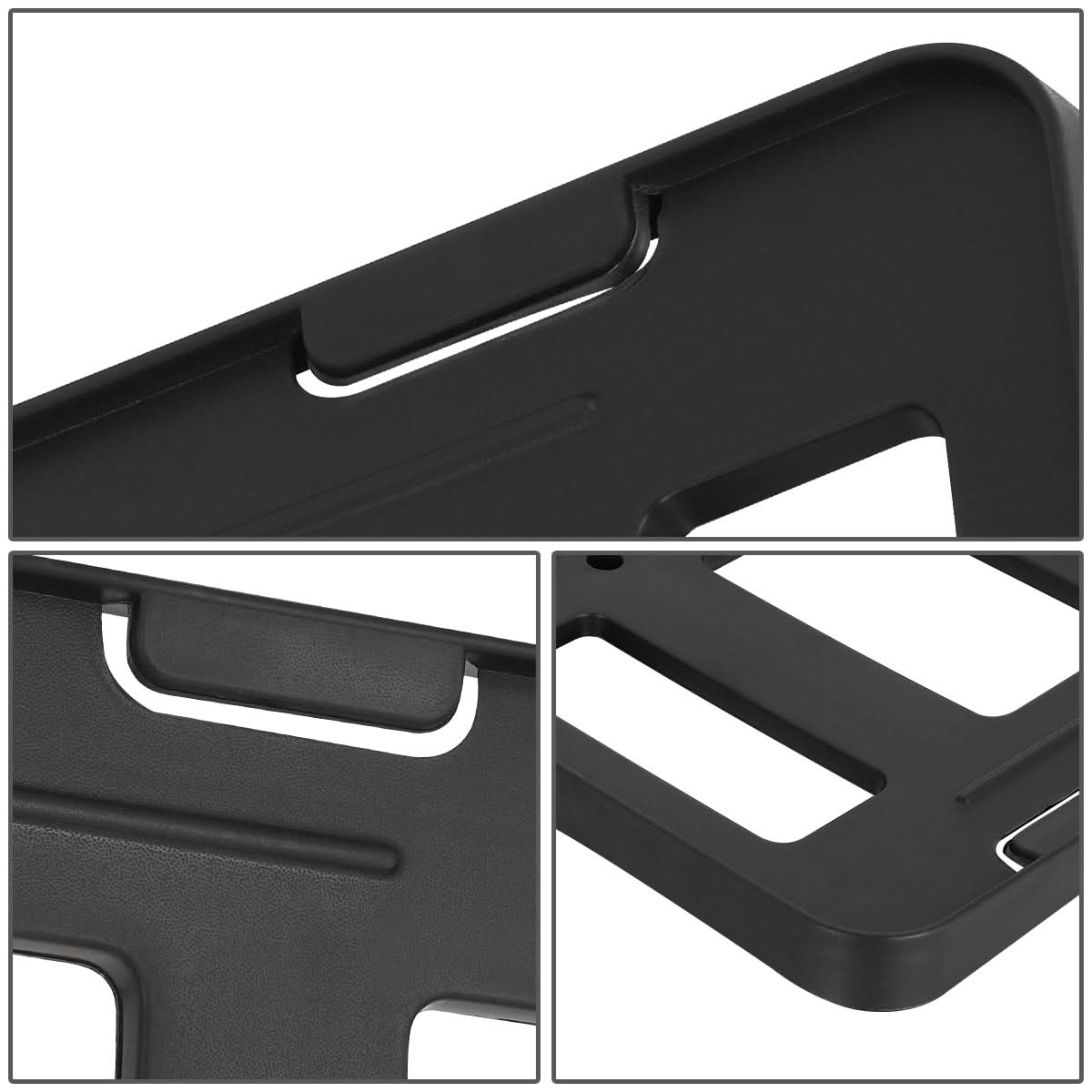 09-16 Toyota Venza Front License Plate Mounting Bracket - Black