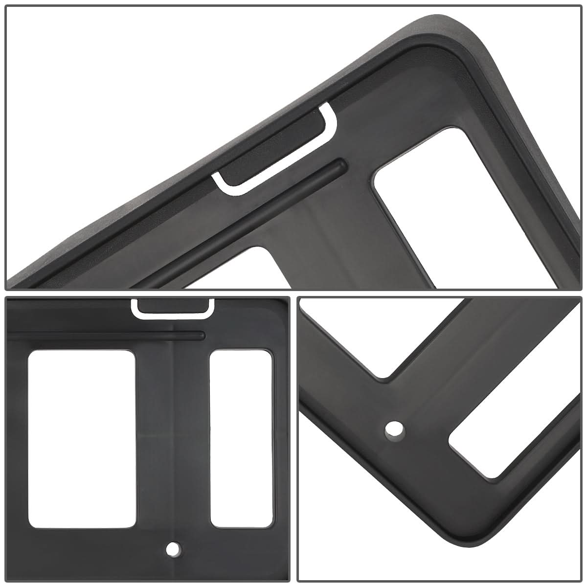 2014-2018 Toyota Tundra Front License Plate Mounting Bracket - Black