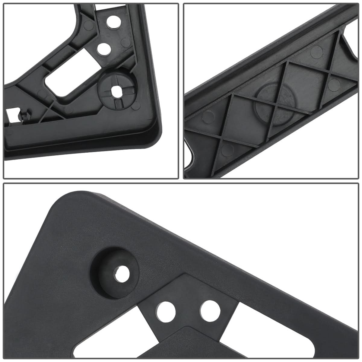 2016-2018 Toyota Prius Front License Plate Mounting Bracket - Black