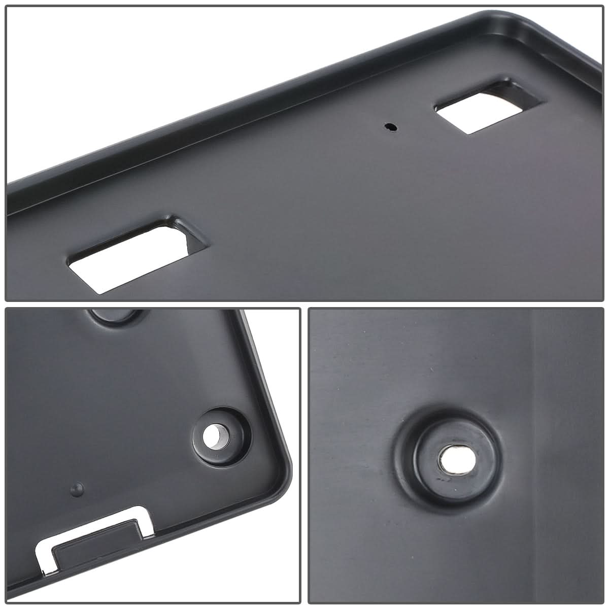 2008-2017 Toyota Sequoia License Plate Mounting Bracket - Front Black