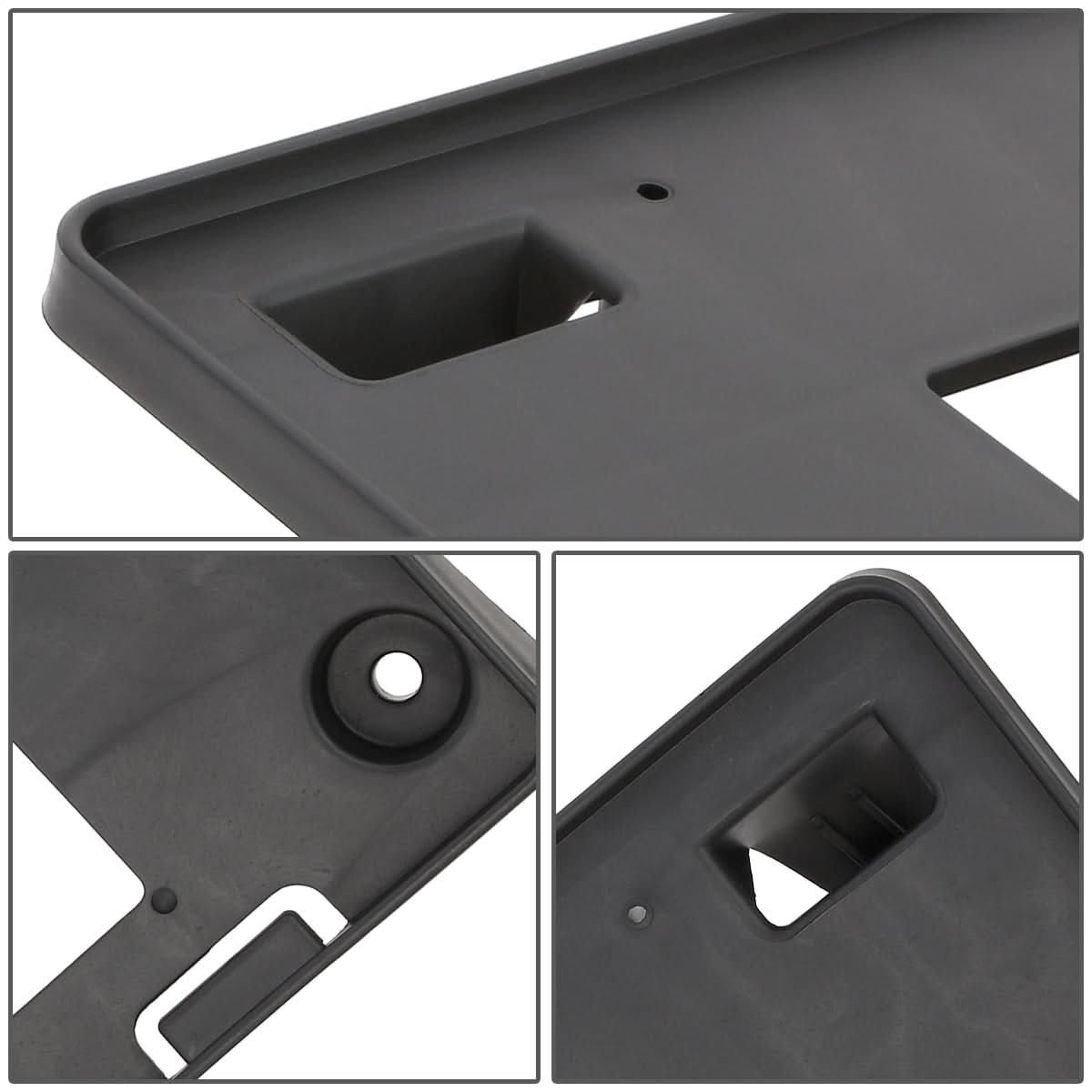 18-20 Toyota Sequoia Front License Plate Mounting Bracket - Black