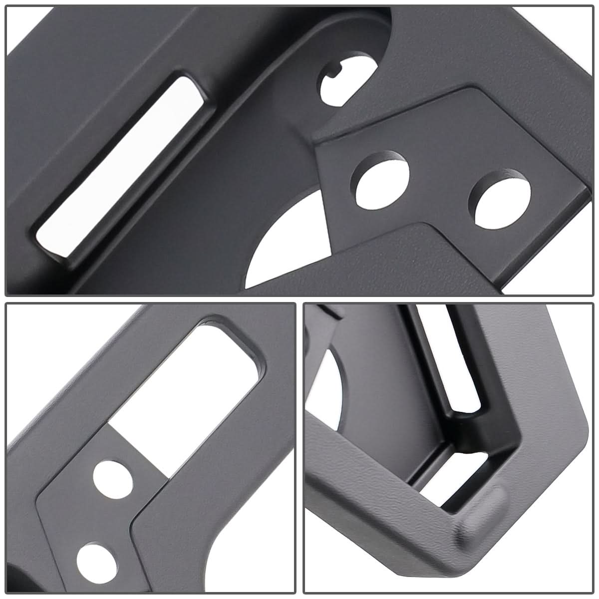 17-21 Toyota Prius Prime Front License Plate Mounting Bracket - Black