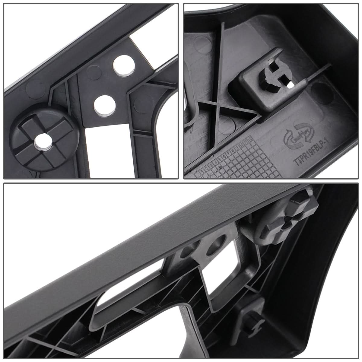 2019-2021 Toyota Prius Front License Plate Mounting Bracket - Black