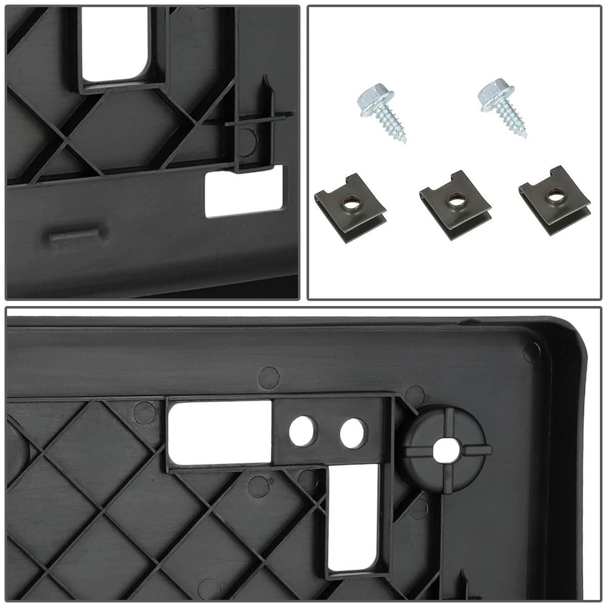 2016-2018 Toyota Corolla Front License Plate Mounting Bracket Black