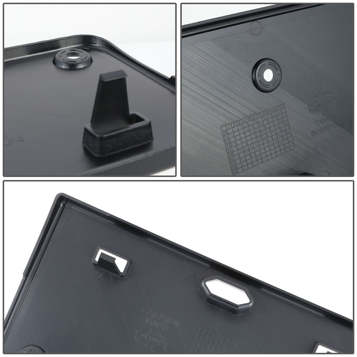 2015 Volkswagen GTI Front License Plate Mounting Bracket - Black