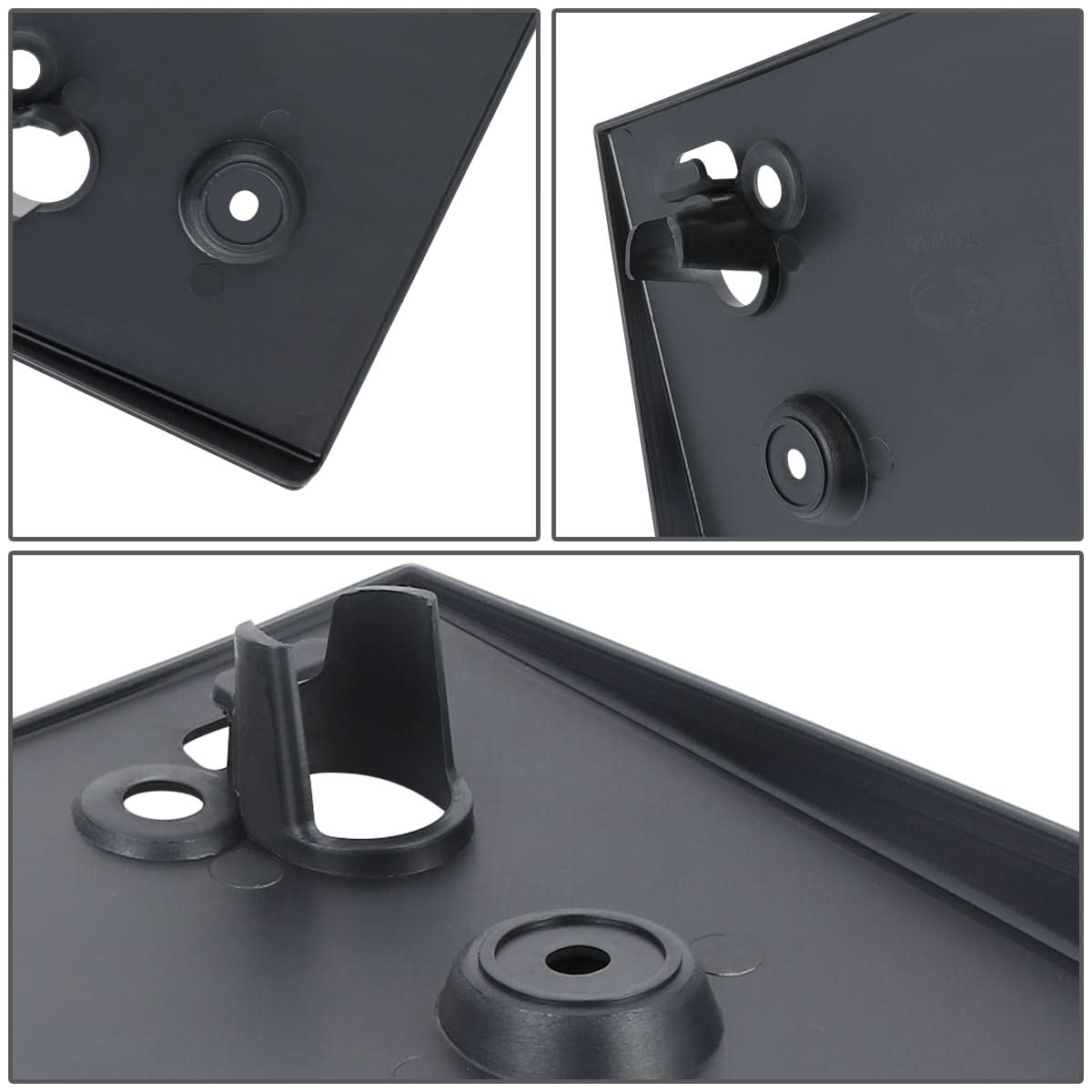 09-18 Volkswagen Tiguan Rear License Plate Mounting Bracket - Black