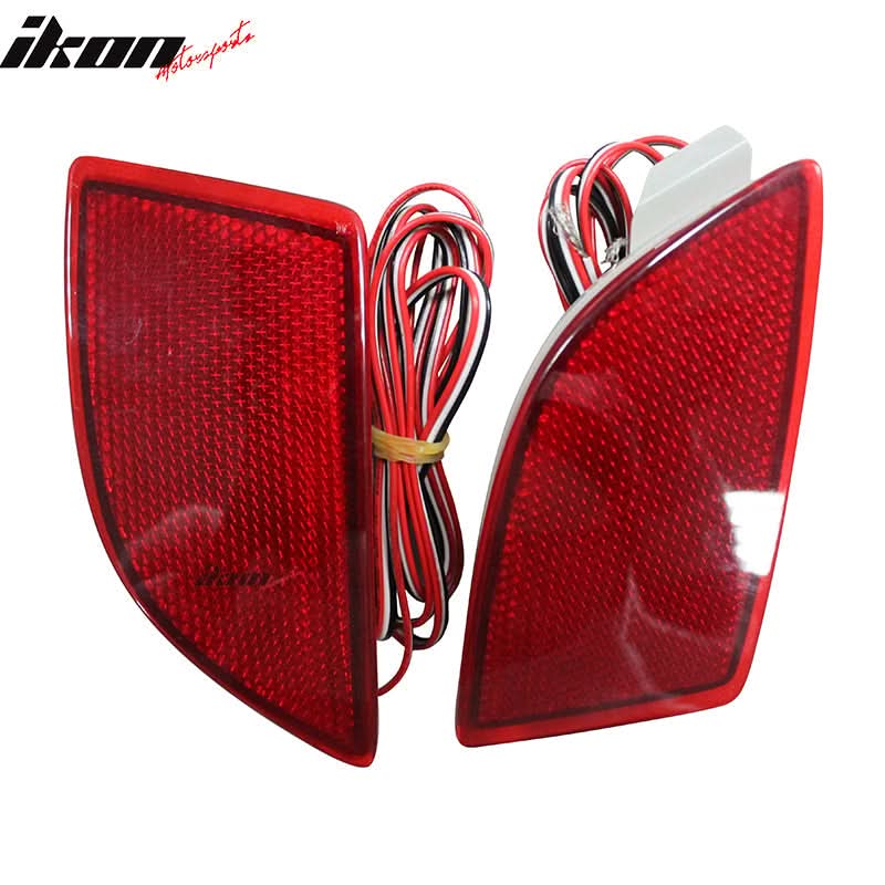2014-2016 Mazda 3 Hatchback KS Style Rear Bumper W/ Red LED Lights