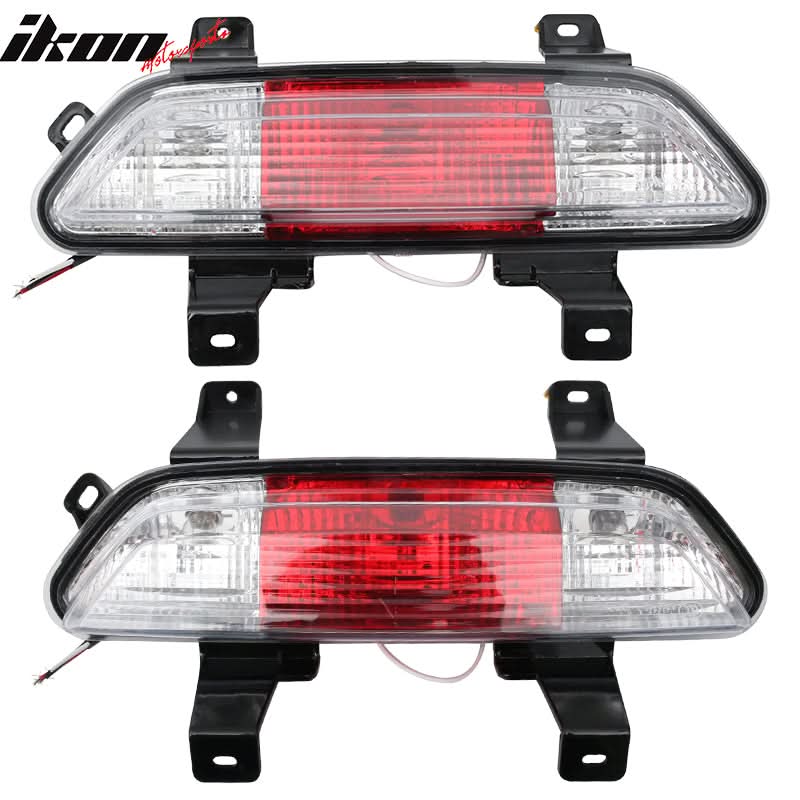 2015-2020 Ford Mustang Euro Clear Red Fog Light Brake Reverse Lamp