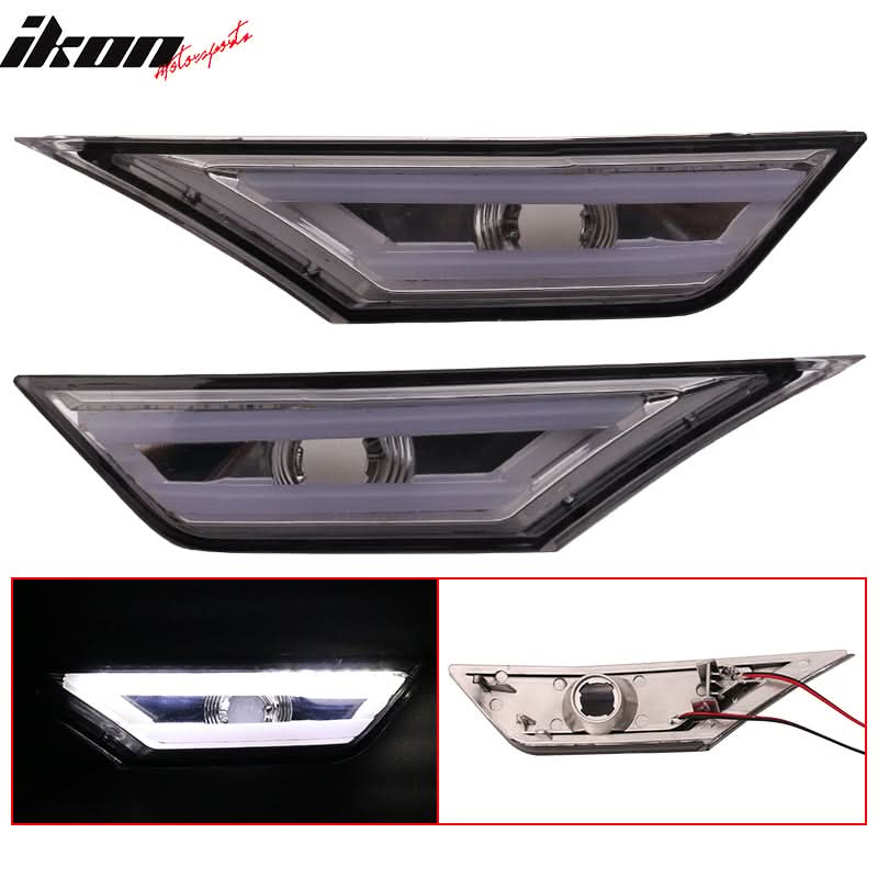 2016-2018 Honda Civic Smoke LED Front Sidemarkers Side Marker Light