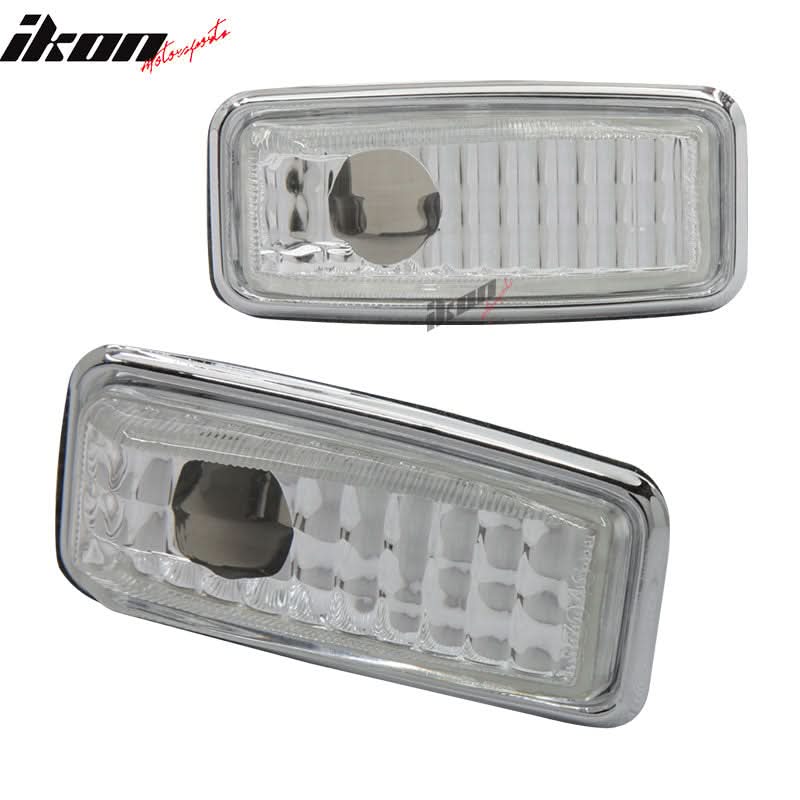 1995-1999 Mercedes S Class Side Marker Lights Lamps Clear In Pair